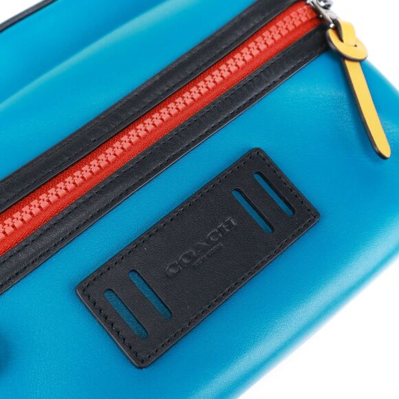 NWT Coach Colorblock Leather Terrain Travel Organizer Pouch - Picture 11 of 11